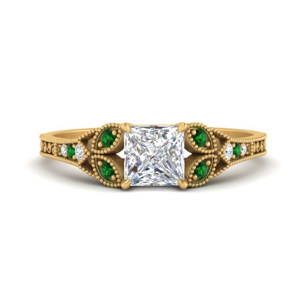 split-band-antique-princess-cut-emerald-engagement-ring-in-yellow-gold-FD9816PRRGEMGR-NL-YG