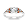 Thumbnail 38 - split-band-antique-princess-cut-orange-sapphire-engagement-ring-in-white-gold-FD9816PRRGSAOR-NL-WG