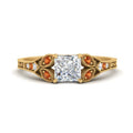 Thumbnail 64 - split-band-antique-princess-cut-orange-sapphire-engagement-ring-in-yellow-gold-FD9816PRRGSAOR-NL-YG