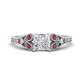 Thumbnail 34 - split-band-antique-princess-cut-pink-sapphire-engagement-ring-in-white-gold-FD9816PRRGSADRPI-NL-WG