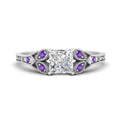 Thumbnail 52 - split-band-antique-princess-cut-purple-topaz-engagement-ring-in-white-gold-FD9816PRRGVITO-NL-WG