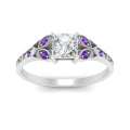 Thumbnail 53 - split-band-antique-princess-cut-purple-topaz-engagement-ring-in-white-gold-FD9816PRRGVITO-NL-WG