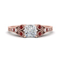 Thumbnail 16 - split-band-antique-princess-cut-ruby-engagement-ring-in-rose-gold-FD9816PRRGRUDR-NL-RG