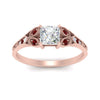 Load image into Gallery viewer, split-band-antique-princess-cut-ruby-engagement-ring-in-rose-gold-FD9816PRRGRUDR-NL-RG