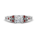 Thumbnail 43 - split-band-antique-princess-cut-ruby-engagement-ring-in-white-gold-FD9816PRRGRUDR-NL-WG