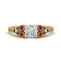 Thumbnail 70 - split-band-antique-princess-cut-ruby-engagement-ring-in-yellow-gold-FD9816PRRGRUDR-NL-YG