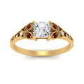 Thumbnail 71 - split-band-antique-princess-cut-ruby-engagement-ring-in-yellow-gold-FD9816PRRGRUDR-NL-YG