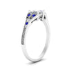 Load image into Gallery viewer, split-band-antique-princess-cut-sapphire-engagement-ring-in-white-gold-FD9816PRRGSABL-NL-WG