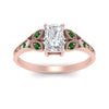 Load image into Gallery viewer, split-band-antique-radiant-cut-black-diamond-engagement-ring-in-rose-gold-FD9816RARGBLACK-NL-RG