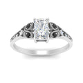 Thumbnail 47 - split-band-antique-radiant-cut-black-diamond-engagement-ring-in-white-gold-FD9816RARGBLACK-NL-WG