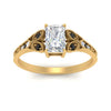 Load image into Gallery viewer, split-band-antique-radiant-cut-black-diamond-engagement-ring-in-yellow-gold-FD9816RARGBLACK-NL-YG