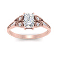 Thumbnail 2 - split-band-antique-radiant-cut-diamond-engagement-ring-in-rose-gold-FD9816RAR-NL-RG