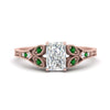 Load image into Gallery viewer, split-band-antique-radiant-cut-emerald-engagement-ring-in-rose-gold-FD9816RARGEMGR-NL-RG