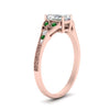 Load image into Gallery viewer, split-band-antique-radiant-cut-emerald-engagement-ring-in-rose-gold-FD9816RARGEMGR-NL-RG