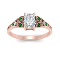 Thumbnail 14 - split-band-antique-radiant-cut-emerald-engagement-ring-in-rose-gold-FD9816RARGEMGR-NL-RG