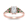 Load image into Gallery viewer, split-band-antique-radiant-cut-emerald-engagement-ring-in-rose-gold-FD9816RARGEMGR-NL-RG