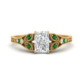 Thumbnail 67 - split-band-antique-radiant-cut-emerald-engagement-ring-in-yellow-gold-FD9816RARGEMGR-NL-YG