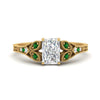 Load image into Gallery viewer, split-band-antique-radiant-cut-emerald-engagement-ring-in-yellow-gold-FD9816RARGEMGR-NL-YG