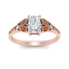 Load image into Gallery viewer, split-band-antique-radiant-cut-orange-sapphire-engagement-ring-in-rose-gold-FD9816RARGSAOR-NL-RG