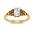 Thumbnail 65 - split-band-antique-radiant-cut-orange-sapphire-engagement-ring-in-yellow-gold-FD9816RARGSAOR-NL-YG