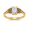 Load image into Gallery viewer, split-band-antique-radiant-cut-orange-sapphire-engagement-ring-in-yellow-gold-FD9816RARGSAOR-NL-YG