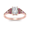 Load image into Gallery viewer, split-band-antique-radiant-cut-pink-sapphire-engagement-ring-in-rose-gold-FD9816RARGSADRPI-NL-RG