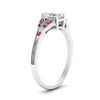 Load image into Gallery viewer, split-band-antique-radiant-cut-pink-sapphire-engagement-ring-in-white-gold-FD9816RARGSADRPI-NL-WG