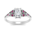 Thumbnail 35 - split-band-antique-radiant-cut-pink-sapphire-engagement-ring-in-white-gold-FD9816RARGSADRPI-NL-WG