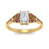 Load image into Gallery viewer, split-band-antique-radiant-cut-pink-sapphire-engagement-ring-in-yellow-gold-FD9816RARGSADRPI-NL-YG