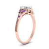 Load image into Gallery viewer, split-band-antique-radiant-cut-purple-topaz-engagement-ring-in-rose-gold-FD9816RARGVITO-NL-RG