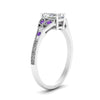 Load image into Gallery viewer, split-band-antique-radiant-cut-purple-topaz-engagement-ring-in-white-gold-FD9816RARGVITO-NL-WG