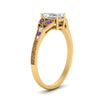 Load image into Gallery viewer, split-band-antique-radiant-cut-purple-topaz-engagement-ring-in-yellow-gold-FD9816RARGVITO-NL-YG