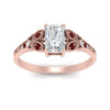 Load image into Gallery viewer, split-band-antique-radiant-cut-ruby-engagement-ring-in-rose-gold-FD9816RARGRUDR-NL-RG