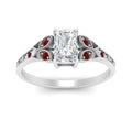 Thumbnail 44 - split-band-antique-radiant-cut-ruby-engagement-ring-in-white-gold-FD9816RARGRUDR-NL-WG