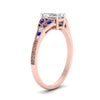 Load image into Gallery viewer, split-band-antique-radiant-cut-sapphire-engagement-ring-in-rose-gold-FD9816RARGSABL-NL-RG