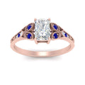 Thumbnail 5 - split-band-antique-radiant-cut-sapphire-engagement-ring-in-rose-gold-FD9816RARGSABL-NL-RG