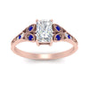 Load image into Gallery viewer, split-band-antique-radiant-cut-sapphire-engagement-ring-in-rose-gold-FD9816RARGSABL-NL-RG