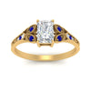 Load image into Gallery viewer, split-band-antique-radiant-cut-sapphire-engagement-ring-in-yellow-gold-FD9816RARGSABL-NL-YG