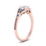 Load image into Gallery viewer, split-band-antique-round-cut-blue-topaz-engagement-ring-in-rose-gold-FD9816RORGICBLTO-NL-RG