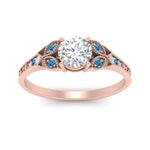 Load image into Gallery viewer, split-band-antique-round-cut-blue-topaz-engagement-ring-in-rose-gold-FD9816RORGICBLTO-NL-RG
