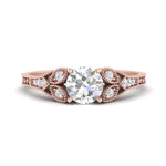Load image into Gallery viewer, split-band-antique-round-cut-diamond-engagement-ring-in-rose-gold-FD9816ROR-NL-RG
