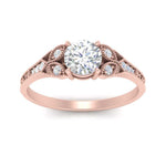 Load image into Gallery viewer, split-band-antique-round-cut-diamond-engagement-ring-in-rose-gold-FD9816ROR-NL-RG
