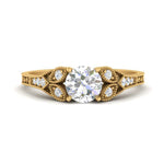 Load image into Gallery viewer, split-band-antique-round-cut-diamond-engagement-ring-in-yellow-gold-FD9816ROR-NL-YG