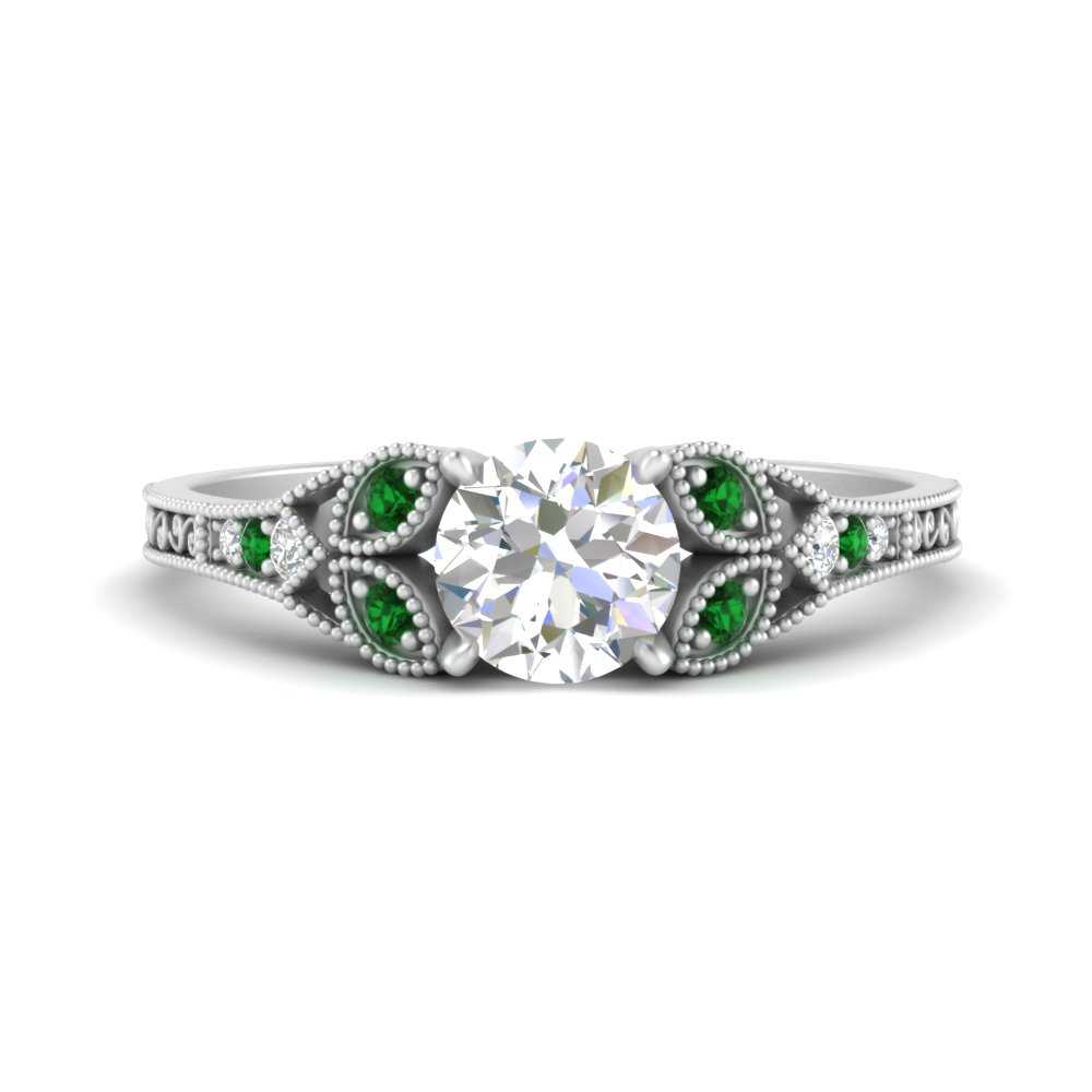 split-band-antique-round-cut-emerald-engagement-ring-in-white-gold-FD9816RORGEMGR-NL-WG