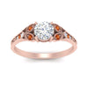 Load image into Gallery viewer, split-band-antique-round-cut-orange-sapphire-engagement-ring-in-rose-gold-FD9816RORGSAOR-NL-RG
