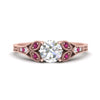 Load image into Gallery viewer, split-band-antique-round-cut-pink-sapphire-engagement-ring-in-rose-gold-FD9816RORGSADRPI-NL-RG