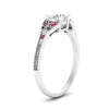 Load image into Gallery viewer, split-band-antique-round-cut-pink-sapphire-engagement-ring-in-white-gold-FD9816RORGSADRPI-NL-WG