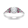 Load image into Gallery viewer, split-band-antique-round-cut-pink-sapphire-engagement-ring-in-white-gold-FD9816RORGSADRPI-NL-WG