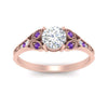 Load image into Gallery viewer, split-band-antique-round-cut-purple-topaz-engagement-ring-in-rose-gold-FD9816RORGVITO-NL-RG