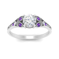 Thumbnail 53 - split-band-antique-round-cut-purple-topaz-engagement-ring-in-white-gold-FD9816RORGVITO-NL-WG